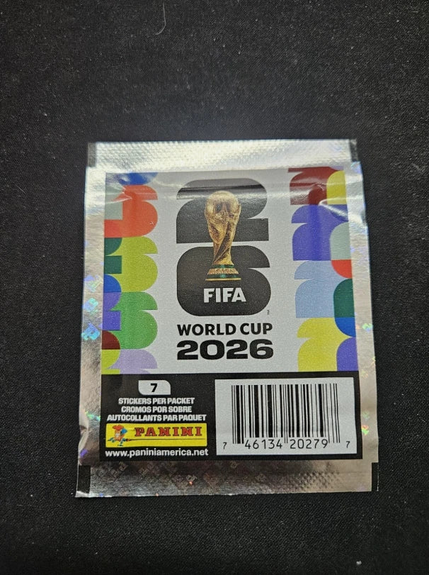 Panini FIFA World Cup 2026 Sealed (10) packs Sticker Pack 7 Soccer Stickers - FREE SHIPPING