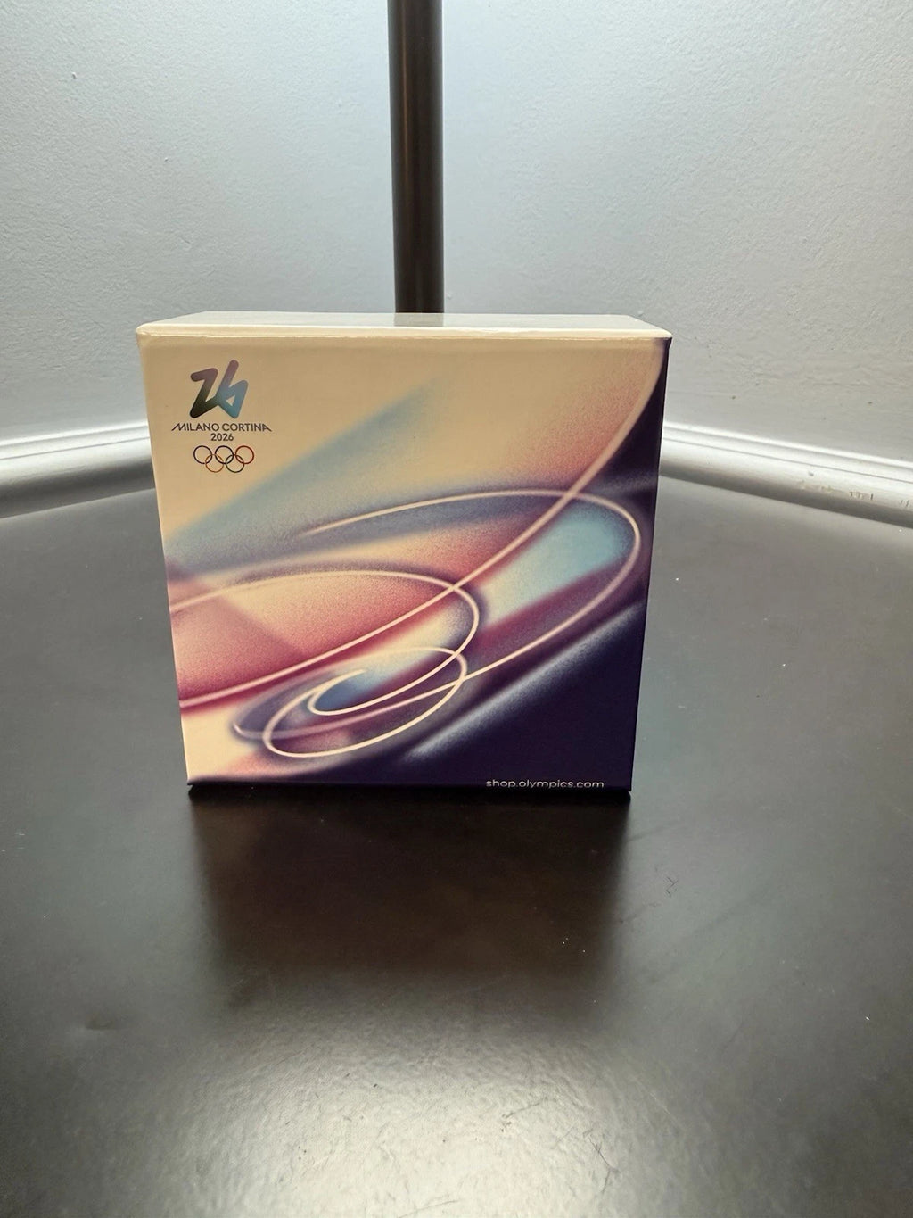 2026 Milano Cortina Official Olympic Ice Hockey Gold Plaque Puck Collectible - FREE SHIPPING