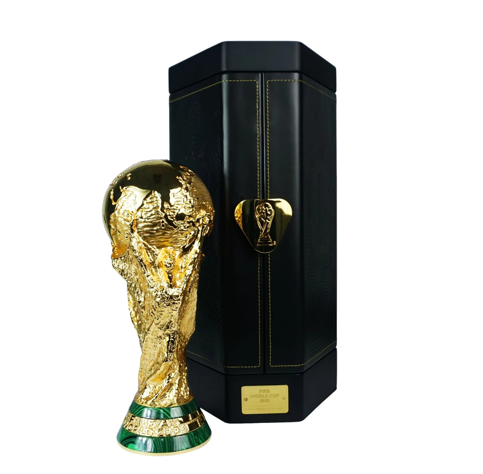 Officially Licensed FIFA World Cup 2026 Premium 260mm Trophy Replica – 24K Gold Plated Limited Edition (Only 2026 Made) – Individually Numbered with Luxury 3-Sided Leather Display Case
