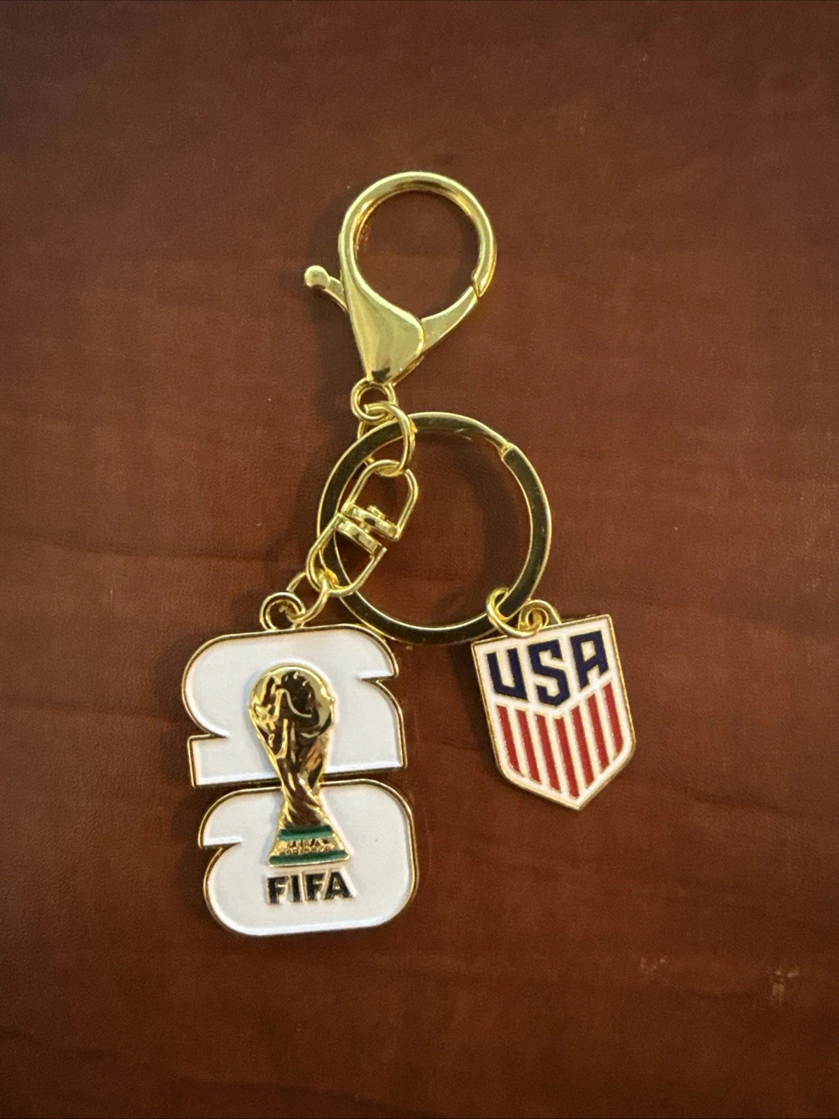 FIFA World Cup 2026 Emblem Keychains USA/White Logo Limited Edition