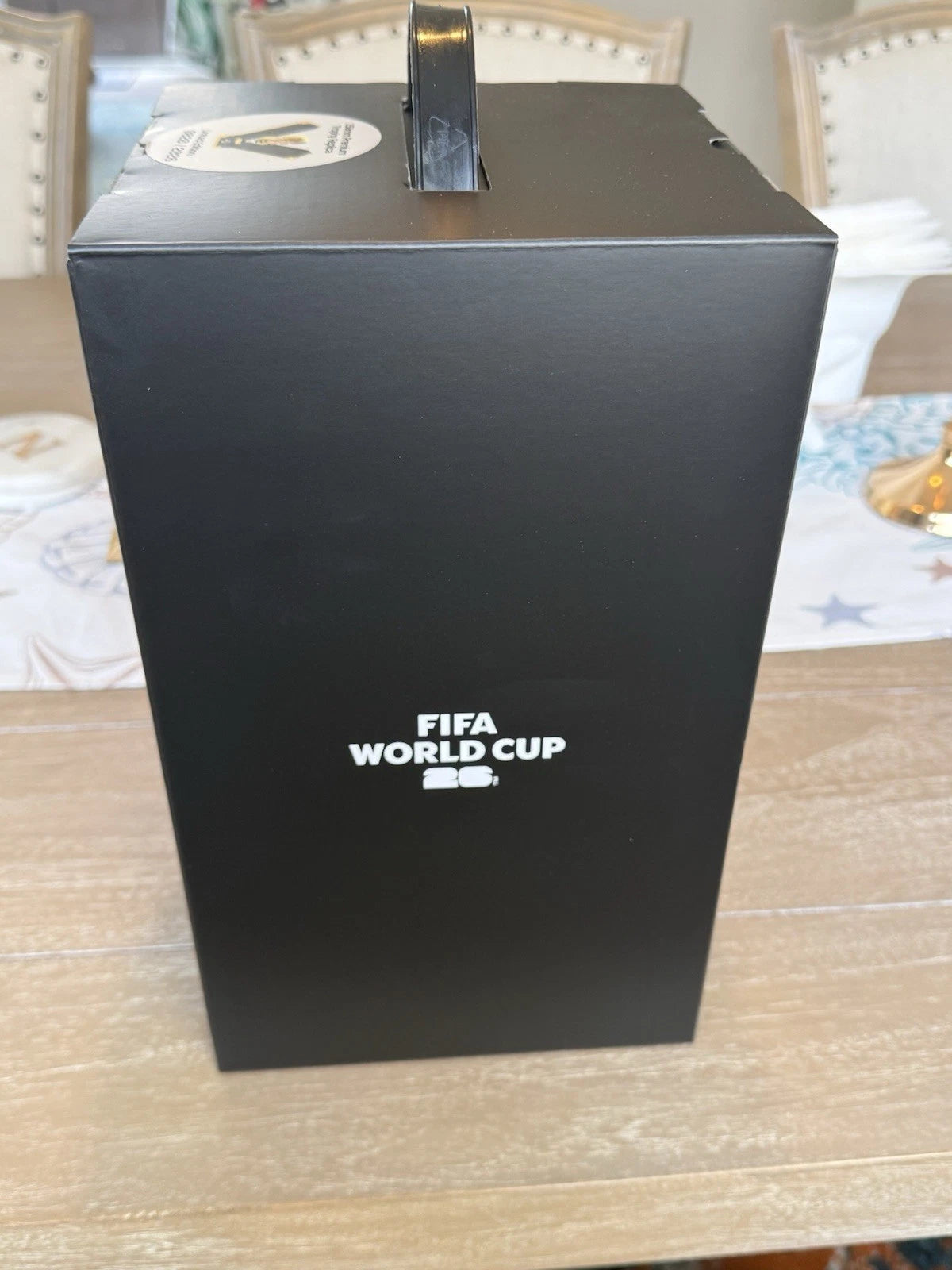 Officially Licensed FIFA World Cup 2026 150mm Premium Trophy Replica – 24K Gold Plated Limited Edition (Only 2,026 Globally) – Unique V-Shape Leather & Wood Display Case – Individually Numbered